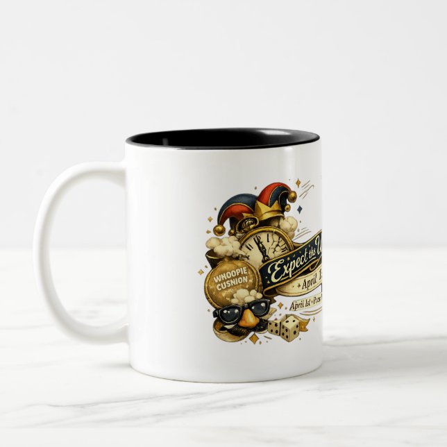 Vänta det oväntade – April FoClassic Mugg, 3,1 dl Två-Tonad Mugg (Vänster)