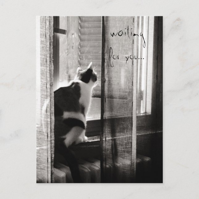 Vänta dig - vykort (Framsida)