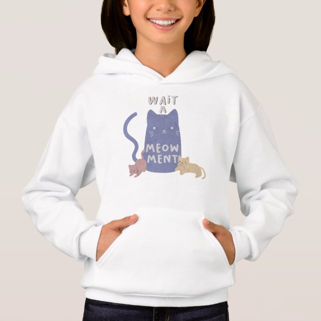 Vänta ett Meow-ment T Shirt (Framsida)