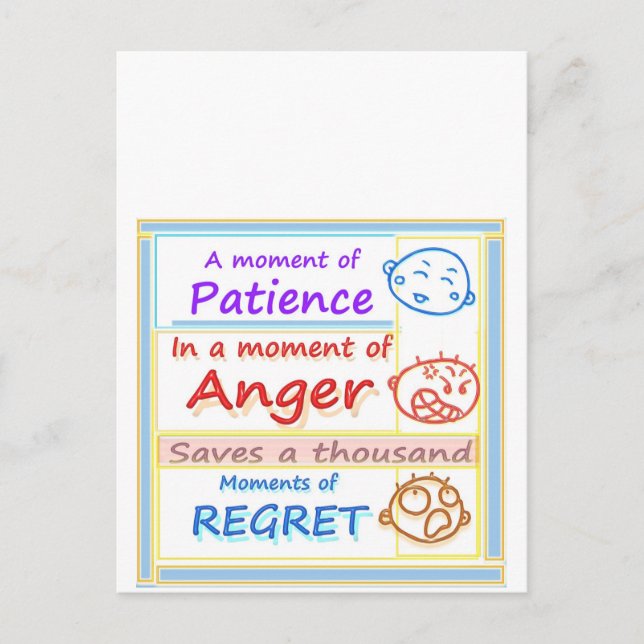 Vänta ett MOMENT och reflektera Vykort (Framsida)