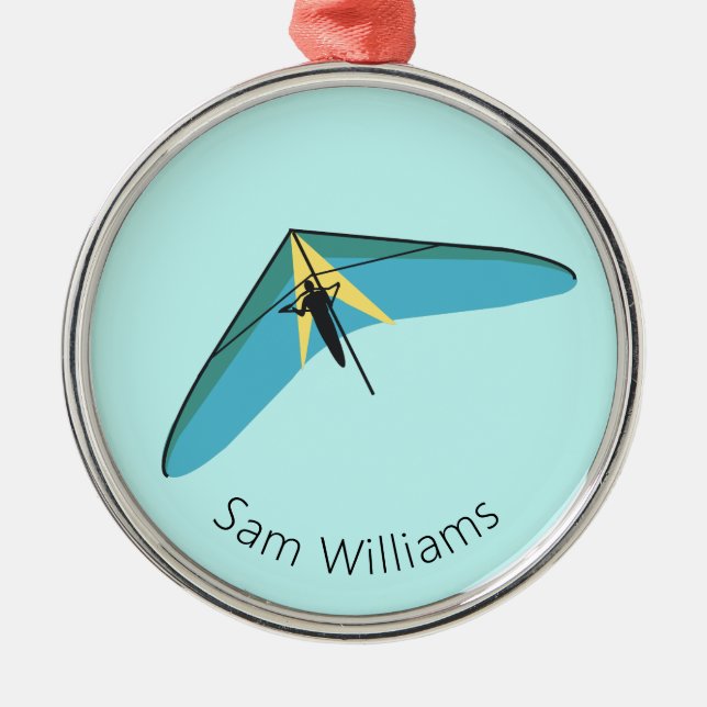 Vänta Gliding Julgransprydnad Metall (Framsidan)