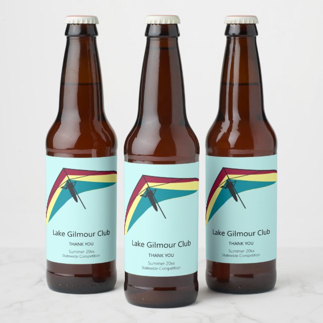 Vänta Gliding Ölflaska Etikett (Flaskor)