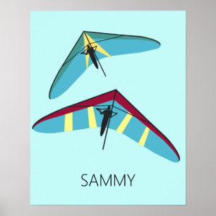 Vänta Gliding Poster