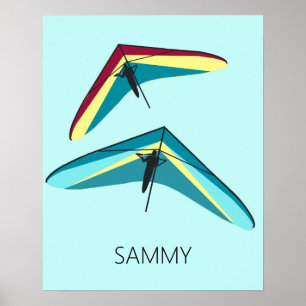 Vänta Gliding Poster