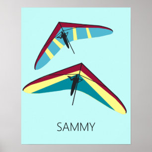 Vänta Gliding Poster
