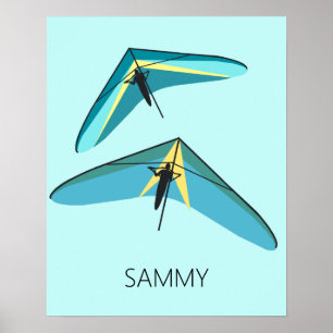 Vänta Gliding Poster