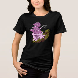 Vänta Gliding Rosa Pagoda Mushroom T Shirt