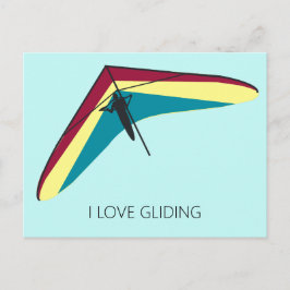 Vänta Gliding Vykort