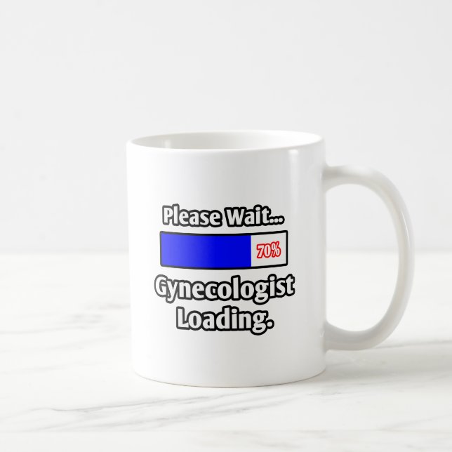 Vänta...Gynekologer läser in Kaffemugg (Höger)