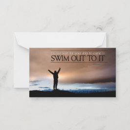 "Vänta inte på din frakt" - inspirationsoffert Anteckningskort