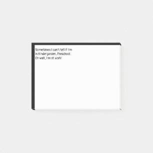 Vänta, jag är på jobbet post-it block