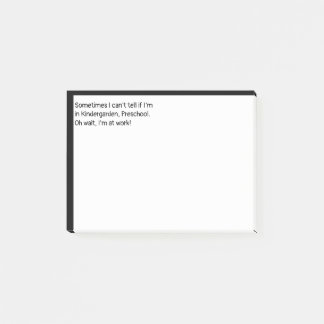 Vänta, jag är på jobbet post-it block