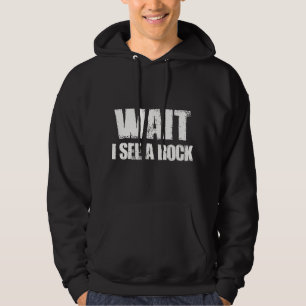 Vänta jag ser en bergart geologi geolog hoodie