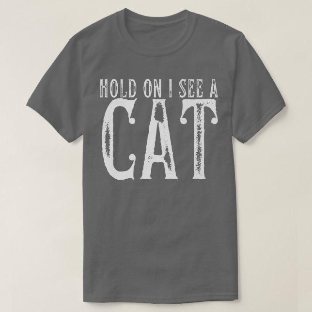 Vänta, jag ser en kattunge Mamma Cat Cute Cat Love T Shirt (Design framsida)