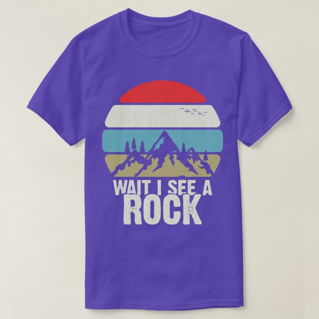 VÄNTA, jag ser en Sten-begravd, mineralisk geologi T Shirt (Design framsida)