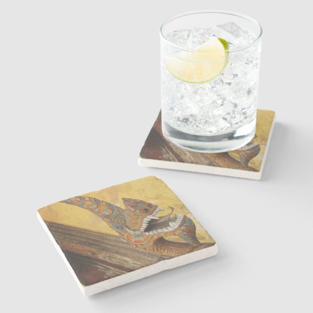 Vänta lite... Naga i Vientiane, Laos Stenunderlägg (Sidan)