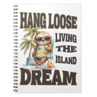 Vänta Loose Island Dream Anteckningsbok