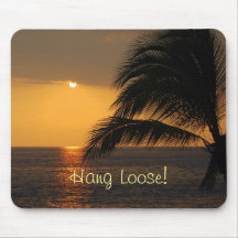 Vänta Loose Tropical Sunset Mousepad