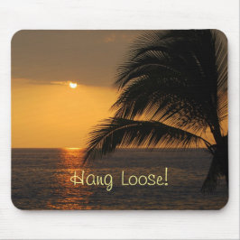 Vänta Loose Tropical Sunset Mousepad Musmatta