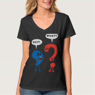Vänta med kommatecken och frågetecken när du läser t shirt