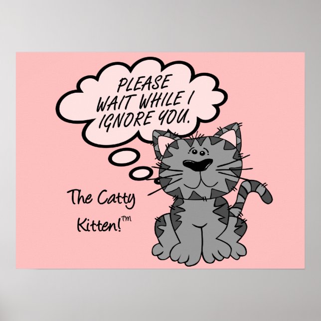 Vänta medan jag ignorerar dig poster (Framsidan)