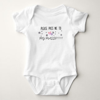 VÄNTA MIG TILL MIN MASSI BABY BODYSUIT T SHIRT