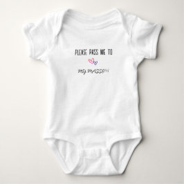 VÄNTA MIG TILL MIN MASSI BABY BODYSUIT T SHIRT