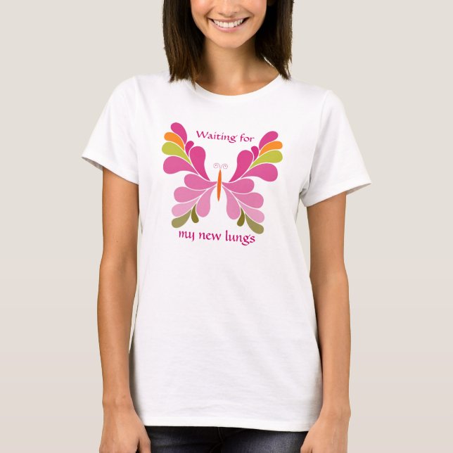 Vänta min nya lungsT-tröja Tee Shirt (Framsida)