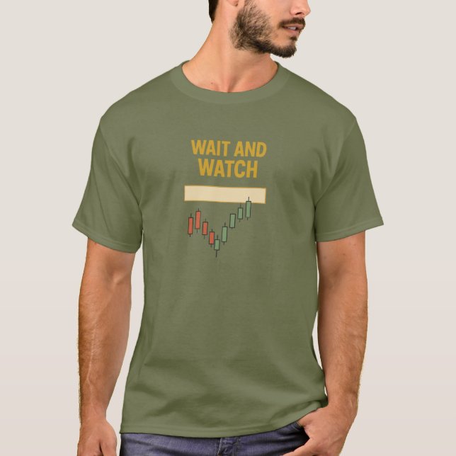 Vänta & Observera Supply Zone Trading T Shirt (Framsida)