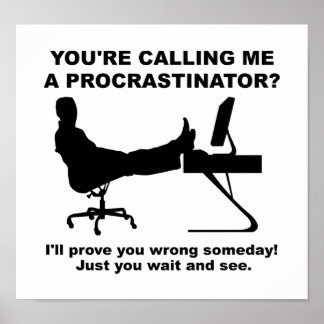 Vänta och se lustigt Poster