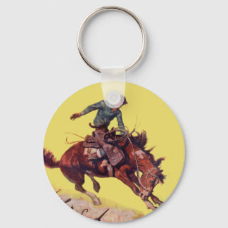 Vänta på Cowboy Nyckelring