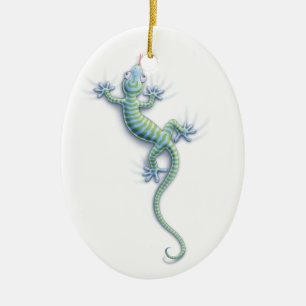 Vänta på Gecko Julgransprydnad Keramik