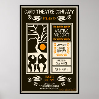 VÄNTA PÅ GODOT ~ Poster av Elizabeth Gallagher