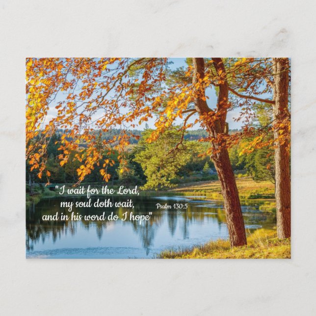 Vänta på Herren, Hoppet i hans Ord-kort Vykort (Framsida)