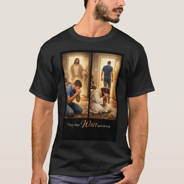 Vänta på Herren T-Shirt (Framsida)