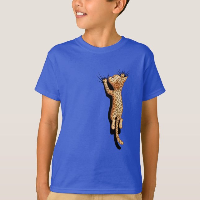 Vänta på Leopard T Shirt (Framsida)
