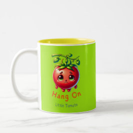 Vänta på Little Tomato, Tomato Älskare Gift. Två-Tonad Mugg