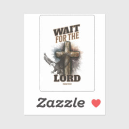 Vänta på LORD Isaiah 40:31 Klistermärken
