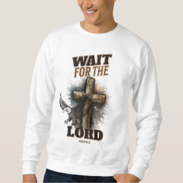 Vänta på LORD Isaiah 40:31 Lång Ärmad Tröja