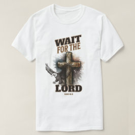 Vänta på LORD Isaiah 40:31 T Shirt