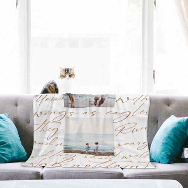 Vänta på Lord Two Photo Fleecefilt (Skapare uppladdad)