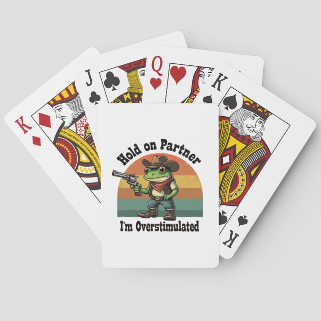 Vänta på partner jag är överstimulerad Cowboygrog Casinokort (Baksidan)