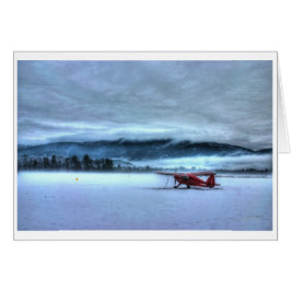 Vänta på sommaren (det röda flygplan inga 2) hälsningskort