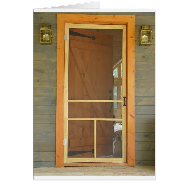 vänta på thedooren hälsningskort (Framsidan)