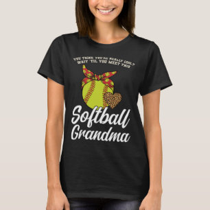 Vänta tills du träffar den här softball mormapspor t shirt