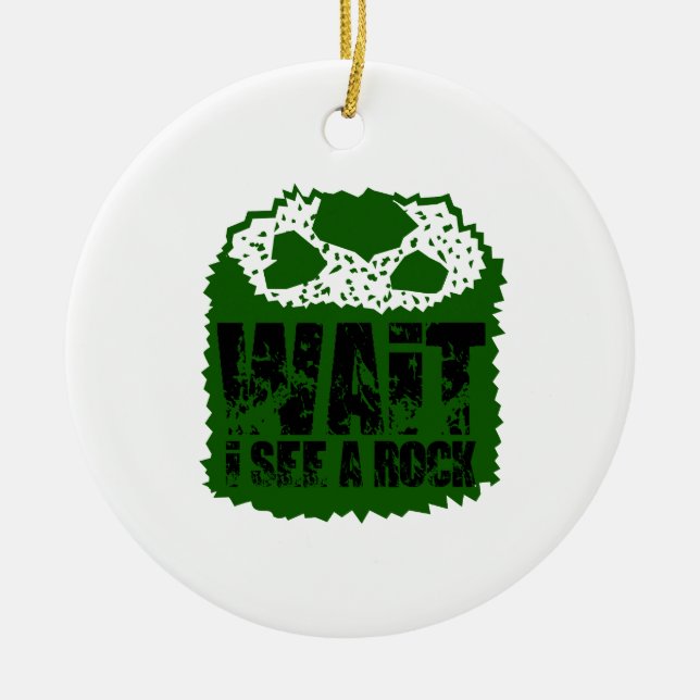 Vänta tills jag ser Sten Julgransprydnad Keramik (Framsidan)