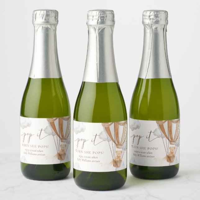 Vänta tills Nallen poppar det när hon hoppar. (Flaskor)