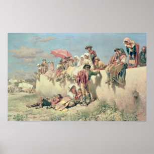 Vänta välsignelsen utanför Rome Poster