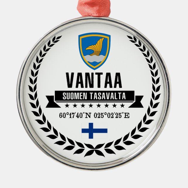 Vantaa Julgransprydnad Metall (Framsidan)