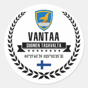 Vantaa Runt Klistermärke